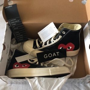Converse Play Comme des GARCONS black high-top converse sneakers